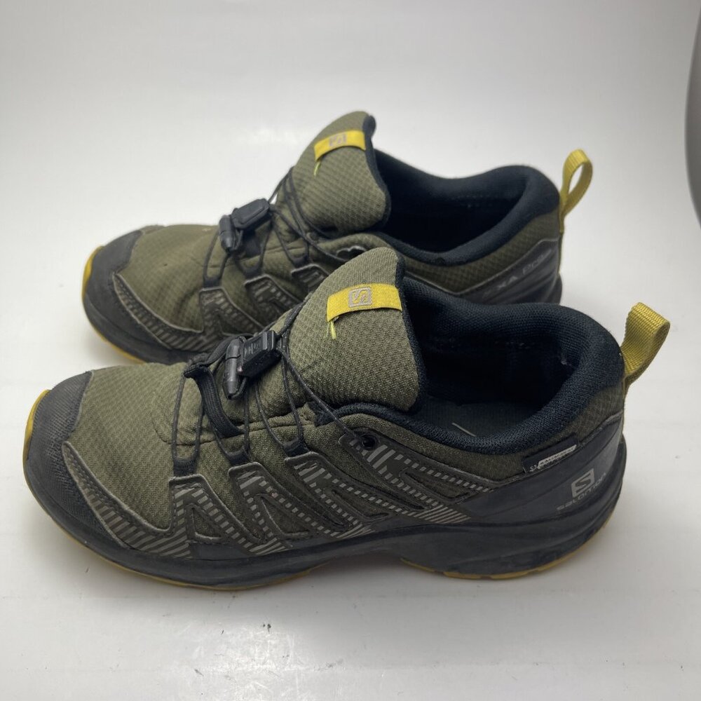 Salomon Green and Yellow Athletic Shoes